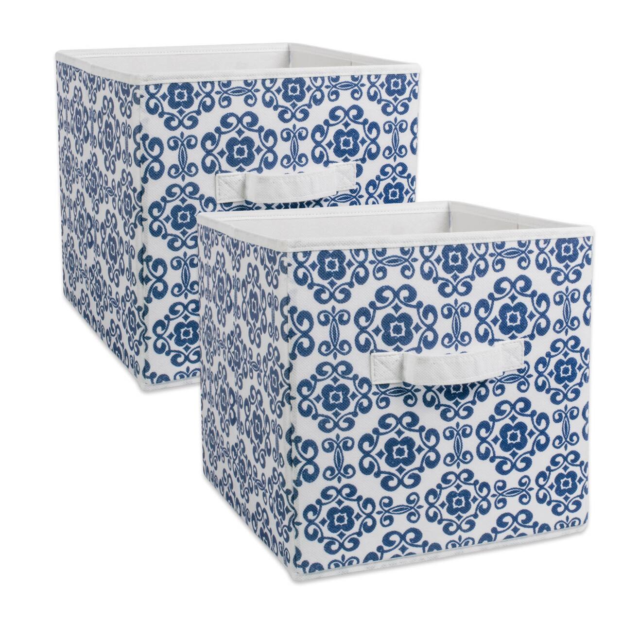 DII® 11" Nonwoven Polyester Scroll Storage Cubes, 2ct.